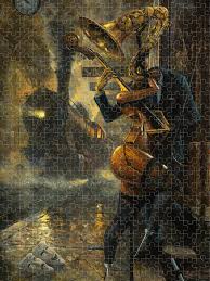 Life is a Dance in The Rain V Jigsaw Puzzle by Adrian Borda