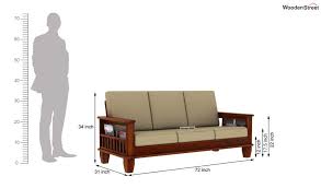 I come with my own and leave with hers. Buy Quartz 3 Seater Wooden Sofa Honey Finish Online In India Wooden Street