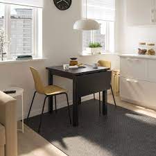 nordviken leifarne table and 2 chairs black broringe black ikea small apartment kitchen table kitchen table small space small dining table