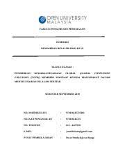 For more information and source,. Assigment Oumh Yusuff Fakulti Pengurusan Perniagaan Oumh1603 Kemahiran Belajar Abad Ke 21 Tajuk Tugasan Pendidikan Kewarganegaraan Global Global Course Hero