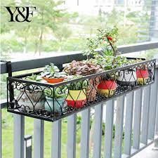 These diy railing planter ideas can create more space and provide visual interest to your balcony garden. Yo Fun 30 50 80cm Hanging Plant Flower Pot Stand Rack Deck Rail Flowerpot Railing Shelf Balcony Rail Planter Shelf Fence Railing Flower Pots Holder Lazada Ph