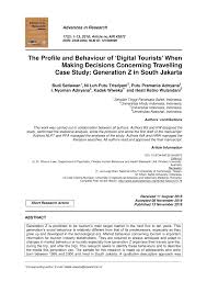 Dalam sistem perdagangan ini, antara penjual dan pembeli tidak harus bertatap muka. Pdf The Profile And Behaviour Of Digital Tourists When Making Decisions Concerning Travelling Case Study Generation Z In South Jakarta