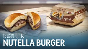 Mcdonald S Nutella Burger In Italy Youtube