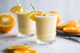 The beverage is a mixture of ice, orange juice, sweetener, milk, powdered egg whites and vanilla flavoring. Original Orange Julius Recipe Easy Recipe Chef