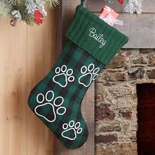 Maybe you would like to learn more about one of these? Buffalo Check Paw Prints Personalized Green Dog Christmas Stocking Christmas