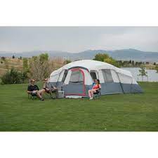 Ozark Trail 20 Person 4 Room Cabin Tent With 3 Separate Entrances Walmart Com Cabin Tent Tent Family Tent Camping