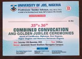 Unijos announced combined convocation
