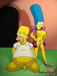 Marge y Homero Simson Teniendo Relaciones