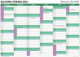 Ferienübersicht für die nächsten 3 monate. Ferien Bayern 2021 Ferienkalender Ubersicht