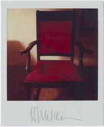 Red Chair Polaroid Photograph By Artist Harold Joe Waldrum Ca 1975 95 Palace Of The Governors Photo Archives Hp 2010 22 43 Red Chair Chair Home Decor