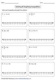 Solving inequalities worksheet and graphing. 19 Graphing Inequalities Ideas Graphing Inequalities Inequality Middle School Math