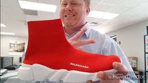 Balenciaga speed trainer black white red (7574). Balenciaga Speed Trainer Red And White Youtube