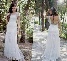 Plus Size Hippie Wedding Dresses Cap Sleeve Wedding Dress Lace Wedding Dresses Short Wedding Dress