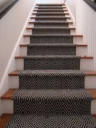 Black And White Stair Runner Stair Runner Stair Runner Carpet Stairs Wooden Stairs