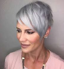 Men with medium or long hair should take a shot with this hairstyle. Short Hairstyle Grey Hair 4 Fashion And Women