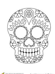 Coloriageetdessins.com vous offre la possibilité de colorier ou imprimer votre dessin tête de mort mexicaine en ligne gratuitement. Coloriage Tetes De Mort Du Mexique Sur Hugolescargot Com