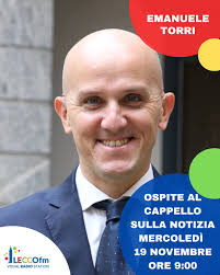 Domani ospiteremo Emanuele Torri, assessore allo Sport e alla Scuola del  Comune di Lecco.