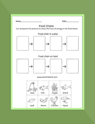 Food Chain Food Web Ecosystems Printables And Worksheets For Preschool And Kindergarten Foodchain Circl Food Chain Worksheet Science Food Chains Food Chain