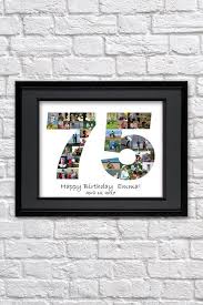 75th Birthday Gift Ideas For Grandma 75th Birthday Gift For Mom Personalized Photo Collage Gift For Etsy 75th Birthday Gifts Diy Gifts For Him Photo Collage Gift