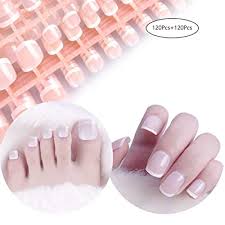 Let me know what you guys think of this mia secret neon. Buy Laza 240 Pcs French Fake Nails 10 Pack Natural Beige Full Cover Square Squoval Short Uv Top Coat Artificial Acrylic Toe Nails No Glue Included Online In Lebanon B07q97znc1