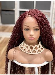 Human Braiding Hair Burgundy