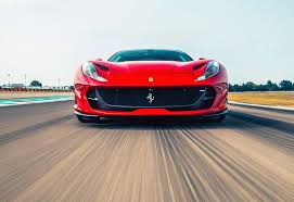 Ferrari 812 Superfast Red Car Motion Blur Front View Wallpaper Ferrari Car Wallpapers Red Car