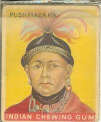 Mississippi Choctaw Chief. 1935 Chicle Gum.