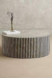 Henn&hart satin nickel nesting set coffee tables, silver amazon $ 162.79. Rounded Inlay Drum Coffee Table Coffee Table Round Coffee Table Inlay Furniture