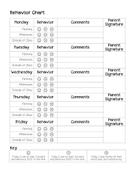 Good Behavior Chart Template Best Of Reward Printable Free