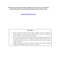 Menjadi alat pemersatu para pemuda. Pdf Contoh Soal Dan Kunci Jawaban Ujian Ppkn Kelas 8 Kurikulum 2013 1 Taufiq Bachamisah Academia Edu