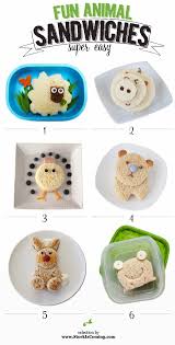 Fun Animal Shaped Sandwiches For Kids Food Art For Kids Animal Shaped Foods Kid Sandwiches
