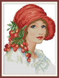 4.2 out of 5 stars. Woman Wearing Red Hat Dmc Counted Chinese Cross Stitch Kits Printed Cross Stitch Set Embroidery Needlework Package Aliexpress