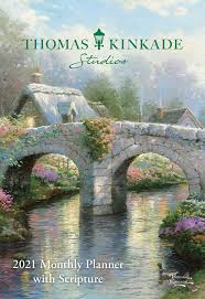 Thomas Kinkade Studios 2021 Monthly Pocket Planner Calendar With Scripture Kinkade Thomas 9781524856083 Amazon Com Books
