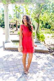 Gorgeous Lace Dress You Can Wear Into Summer Southern Sophisticated By Naomi Trevino Guest Attire Spring Wedding Guest Dress Wedding Attire Guest