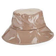 August Hats Faux Patent Leather Bucket Hat Leather Bucket Hat Patent Leather Leather