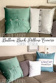 Make a diy pillow cover really easily with this simple tutorial. Seasonal Pillow Fabric Panels And Button Back Throw Pillow Life Sew Savory