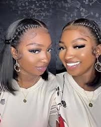Amazon.com : Ali Pearl 10 Inch Bob Wig Human Hair Straight Glueless 13x4 HD  Lace Front Wigs For Black Women Pre Plucked Pre Cut 180% Density Ready to  Go Pre Braided Styled