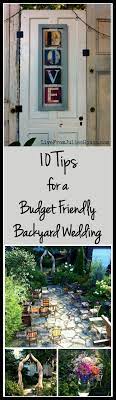 How To Throw A Budget Friendly Backyard Wedding From Julie S House Wedding Backyard Reception Diy Wedding On A Budget Diy Backyard Wedding