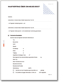 Kaufvertrag Uber Ein Boot Neu De Vertrag Download