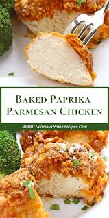 Read more ohmygoshthisissogood baked chicken breast / chicken breast recipes. Baked Paprika Parmesan Chicken Chicken Recipes Recipes Food