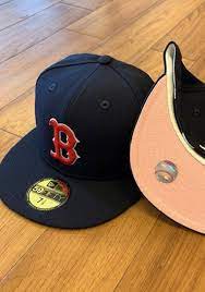 New Era Boston Red Sox Mens Navy Blue Qt Pink Undervisor 59fifty Fitted Hat In 2021 Fitted Hats Boston Red Sox Hat Boston Red Sox