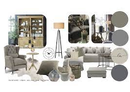 moodboard woonkamer landelijke stijl met groene kleuren woonkamer landelijk interieur kleuren