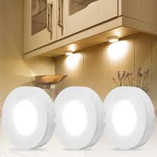 Maybe you would like to learn more about one of these? Led Under Cabinet Lighting Kit 2watt Warm White Led Puck Lights With Ul Listed Adapter For Closet Under Counter Lighting Kitchen Cabinet Surface Recessed Mount Pack Of 3 Walmart Com