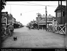 Puckle Street Moonee Ponds Through Level Crossing Signal Box On Right Hand Side Foreground Publi Places In Melbourne Melbourne Australia Victoria Australia
