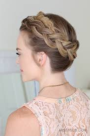 How to braid a boho crown braid. Dutch Crown Braid Missy Sue