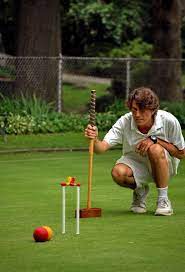 Croquet Like Professional Golf A Serious Croquet Player May Take Some Time To Analyze Their Next Shot Soccer Field American Games Croquet