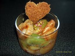 Recette De Salade De Fruits Chaude Rotis Au Miel Et A La Canelle