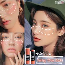 A-328 Ashley Cream blush stick แอชลีย์ บลัชออนเนื้อครีมเกลี่ยง่าย สีสันสดใส  ให้เเก้มสวยเปล่งปลั่ง มีชีวิตชีวา รูปแบบเเท่งพกพา สวยลุคเกาหลี
