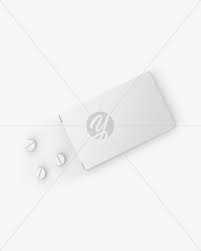 Download Paper Box Pills Mockup In Box Mockups On Yellow Images Object Mockups PSD Mockup Templates