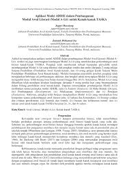 Namun dalam modul ini pengenalan huruf arab ditekankan dalam bentuk membetulkan sebutan huruf dan mengenali makharij huruf. Pdf Aplikasi Model Addie Dalam Pembangunan Modul Awal Literasi Modul A Lit Untuk Kanak Kanak Taska